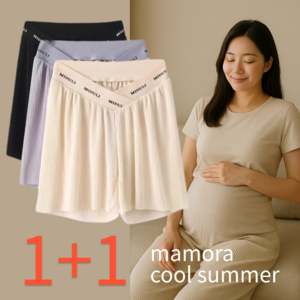 Mamora 임산부 바지 여름 임부복 쿨 팬츠 만삭 빅사이즈 반바지