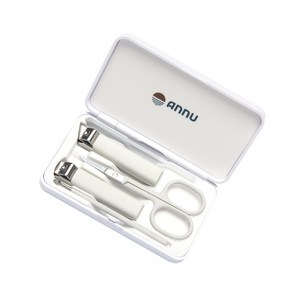 annu 고급 휴대용 모던 손톱깎이세트 5종, 1개, 화이트
