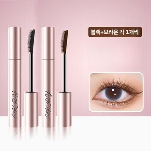 번지지 않는 롱앤컬 워터프루프마스카라 가브리차차, 블랙+브라운 세트(각 1팩씩) best, 1개