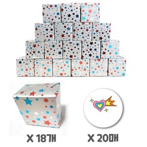 직업체험 중장비 미니블럭 탈것 포장 선물, 포장블럭18개+스티커20매
