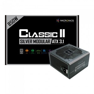 마이크로닉스 Classic II 850W 80PLUS 실버 모듈러 ATX3.1 컴퓨터 파워, 단일모델