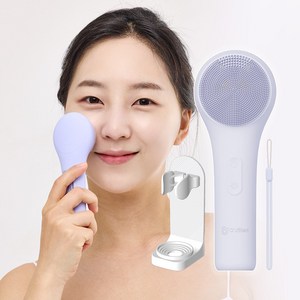 오지렌 멀티 실리콘 온열 진동클렌저, 퍼플