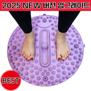 25년 NEW 버젼 특대 발 지압 매트 마사지볼, 보라, 1개