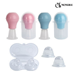 몽블 실리콘 젖꼭지 함몰유두교정기(의료기기) 퓰러 (펌프형) 전용케이스포함 함몰유두수유 흡입, 몽블풀러B+케이스(기본형), 1개