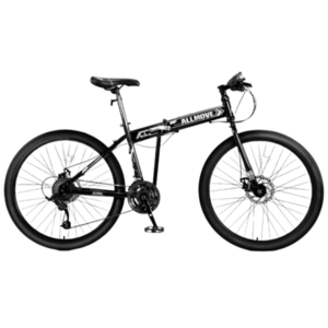 접이식 자전거 휴대용 24인치 26인치 21단 가벼운 MTB 출퇴근 원터치폴딩, 1개, 170cm, 블랙화이트