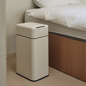 톨튼 스테인리스 오존살균 자동센서 기저귀 쓰레기통 20L, 아이보리