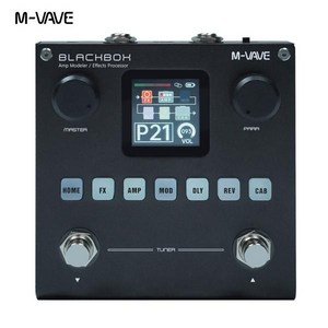 M-VAVE BLACKBOX 다기능 기타/베이스 이펙트 페달 이펙터 80개의 편집 가능한 프리셋 6개의 이펙트 모듈, 1개