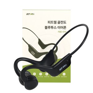피트웰 골전도 블루투스 이어폰 최신형 블루투스, 블랙