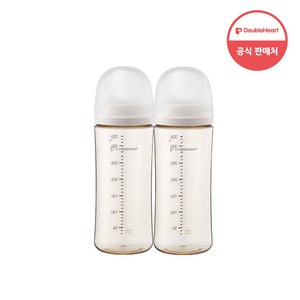 더블하트 모유실감 3세대 트윈팩, 하루그레이, 330ml, 2개