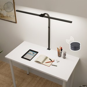 TICO 800mm 무선 LED책상 스탠드+ 리모컨 YS-TL22052, 검정색 YS-TL22052-B