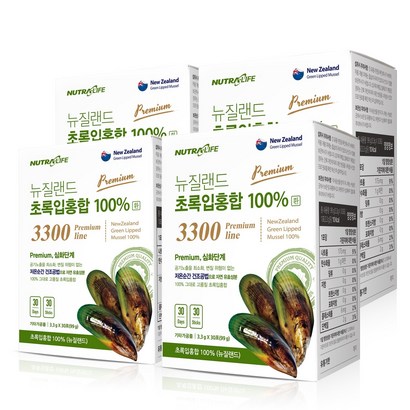뉴트라라이프 뉴질랜드 초록입홍합 프리미엄 3300 환