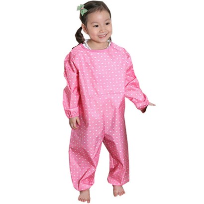 플리에 전신미술가운 일반형 하트땡땡이