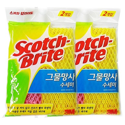스카치브라이트 그물망사 수세미 N-900