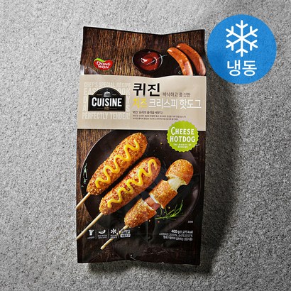 동원에프앤비 퀴진 치즈 크리스피 핫도그