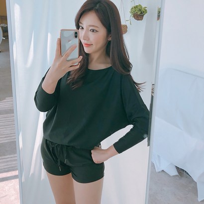 래시플 여성용 가오리핏 래쉬가드 상하의