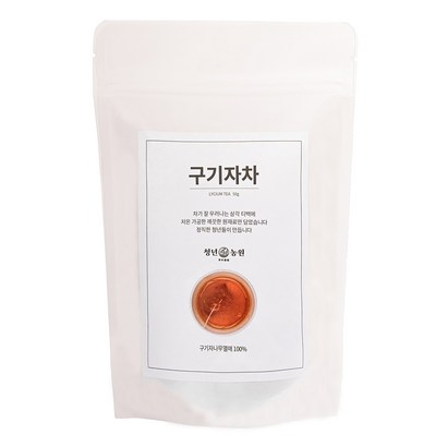청년농원 저온가공 구기자차 삼각티백