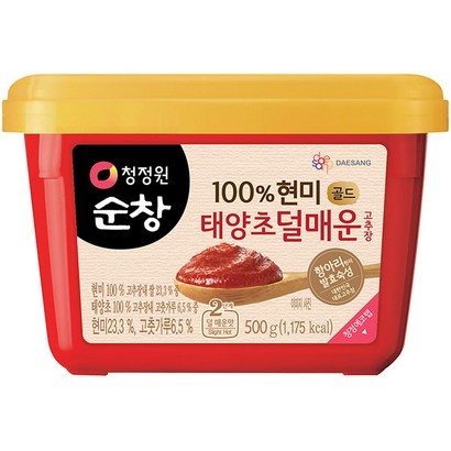 청정원순창 현미 골드 태양초 덜매운 고추장
