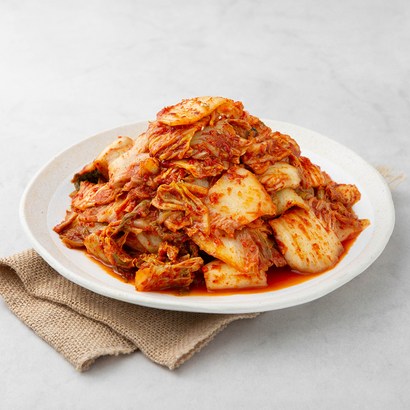 태백김치 썰어놓은 포기김치