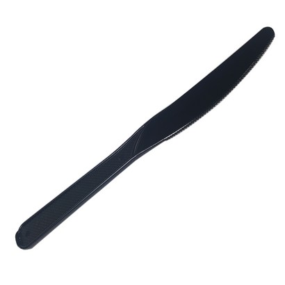 투고 위생적인 개별 포장 블랙 일회용 나이프
