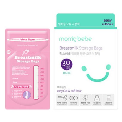 맘스베베 베이직 일회용 모유저장
