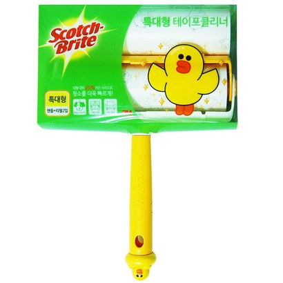 스카치브라이트 라인프렌즈 샐리 특대형 테이프클리너 핸들 리필 리뷰후기
