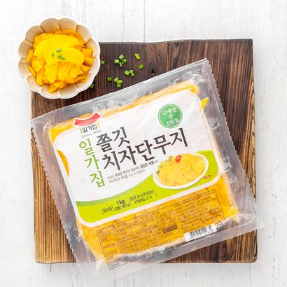 일가집 쫄깃치자단무지 리뷰 후기