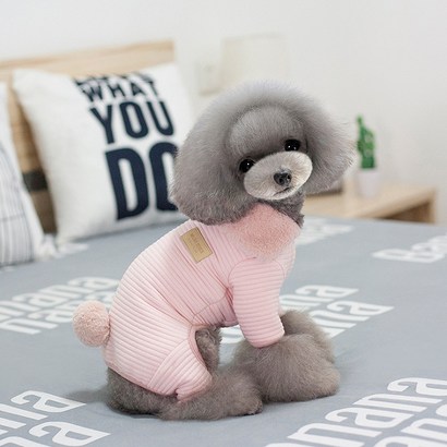강아지 래빗 스타일 올인원 털옷