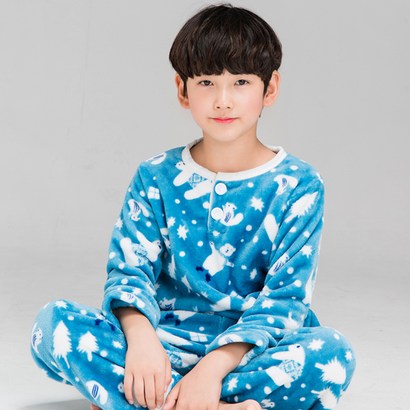 이라인 남아용 캔디곰 수면 잠옷