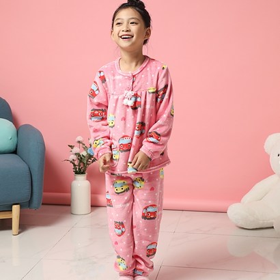 씨엘스토리 여아용 꼬마버스타요 수면잠옷세트