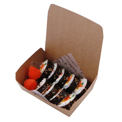 원터치 크라프트 꼬마김밥 종이도시락 13 × 9 × 4