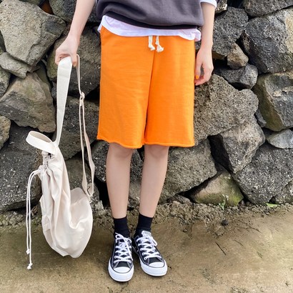 아모르데이 여성용 데일리 쭈리 면 트레이닝 통 로나 밴딩팬츠