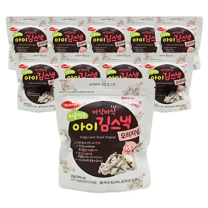 베베스트 처음먹는 바삭바삭 아이 김스낵