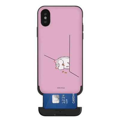 나인어클락 빼꼼 동물 카드슬롯 휴대폰 케이스