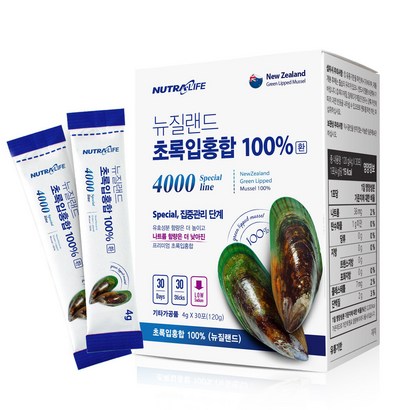 뉴트라라이프 뉴질랜드 초록입홍합 스페셜 4000 100퍼센트 환 리뷰후기