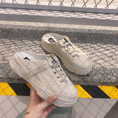 JC 여성 라벨 어글리 뮬 스니커즈