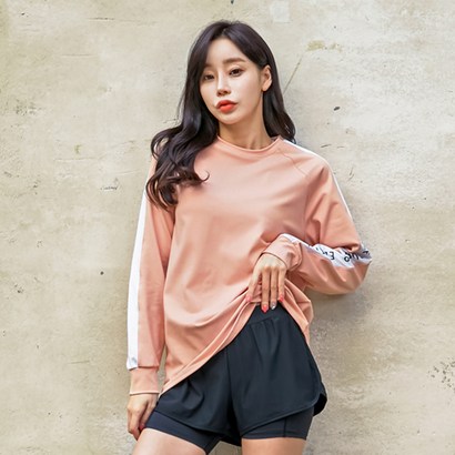 튜브트리 여성용 오버핏 상하 래쉬가드
