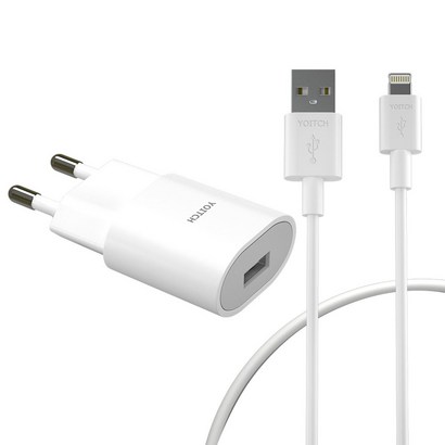 요이치 아이폰 USB 12A 아답터 8핀 케이블 2세대 1