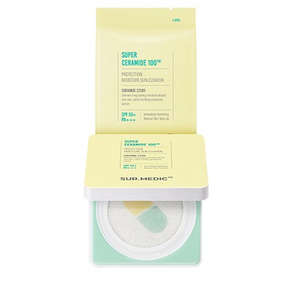써메딕 수퍼 세라마이드 100TM 프로텍션 모이스쳐 선 쿠션 SPF50 PA 리필 리뷰후기