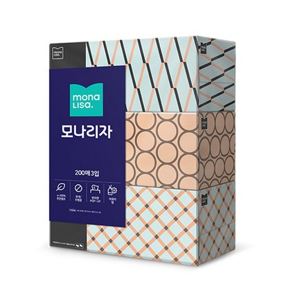 모나리자 펄프 미용티슈 2겹