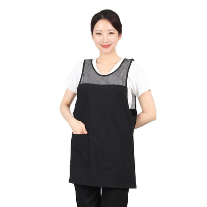 망사 스판 원피스형 앞치마 A58 X