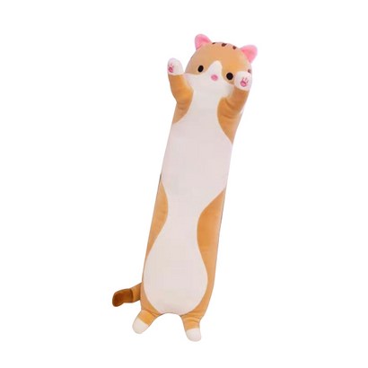 네이처타임즈 안고자는 긴 고양이 인형 베개