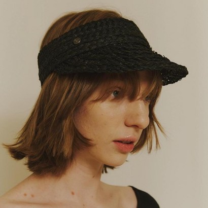 포에지담 The sheter straw sunvisor hat