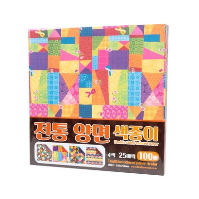 좋은기븐 전통 양면 색종이 4종