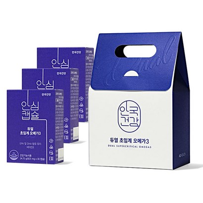 안국건강 듀얼 초임계 오메가3 24 선물케이스