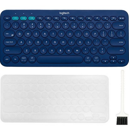로지텍 K380 멀티 디바이스 블루투스 키보드 한글 키스킨 청소솔