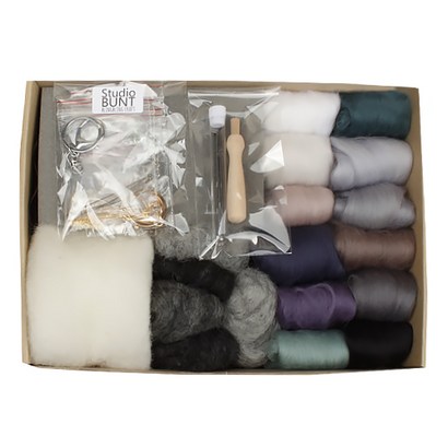 스튜디오분트 양모 니들펠트 DIY 스타터 기본 도구 부자재 15종