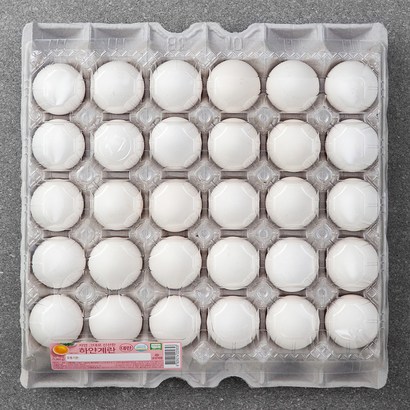 무항생제 인증 자연 그대로 신선한 하얀계란 대란 30구