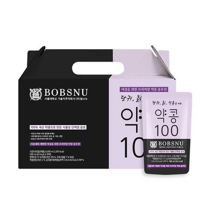 서울대밥스누 당귀 칡 석류를 더한 약콩100 두유 리뷰후기