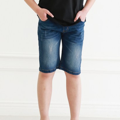 아동용 데일리 6부 스판청 반바지 리뷰후기