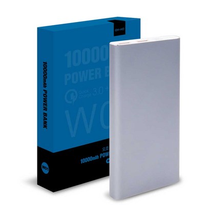 오 W01 3포트 USB D 퀵차지30 고속충전 대용량 보조배터리 W01